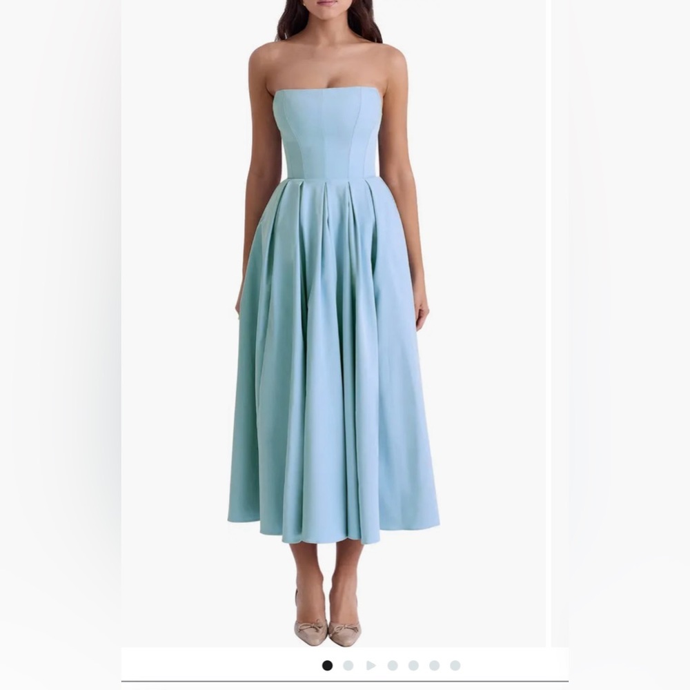 House of cb Audrey Strapless Fit and Flare Dress